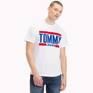 Tommy Hilfiger pánské bílé tričko Essential - S (100)